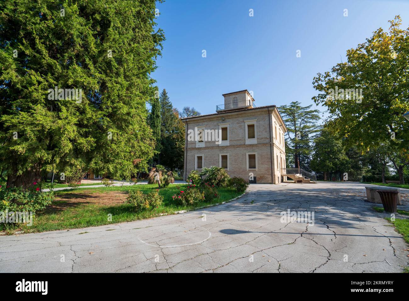 Villa Fermani Park, Corridonia, Marche, Italy, Europe Stock Photo