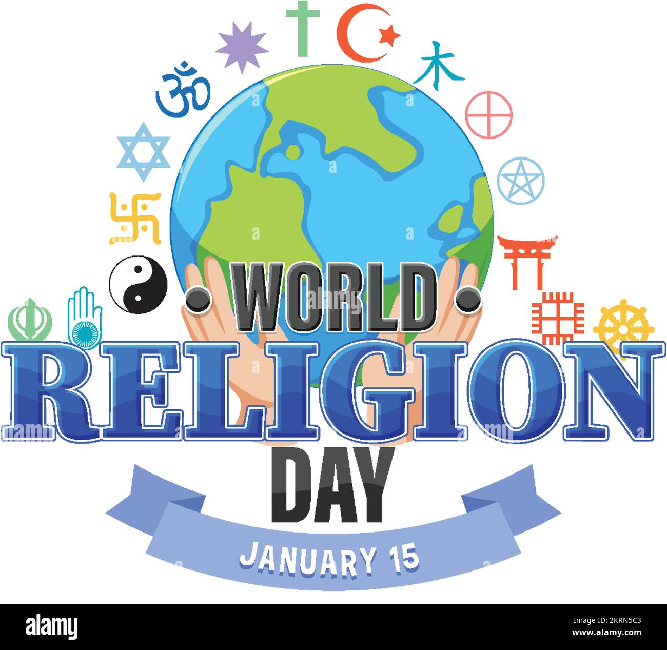 World Religion Day Banner Design illustration Stock Vector Image & Art