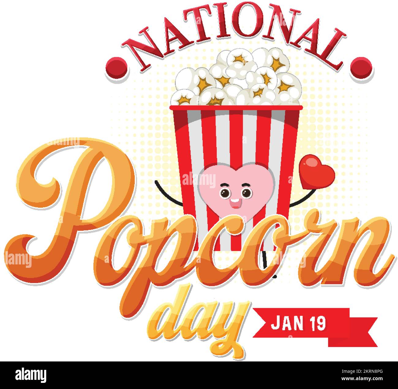 National popcorn day banner design illustration Stock Vector Image