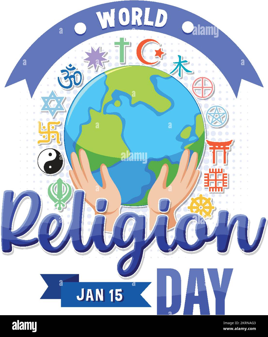 World Religion Day Banner Design illustration Stock Vector Image & Art