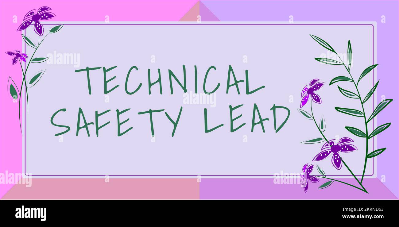 Hand writing sign Technical Safety Lead, Internet Concept Maintain ...