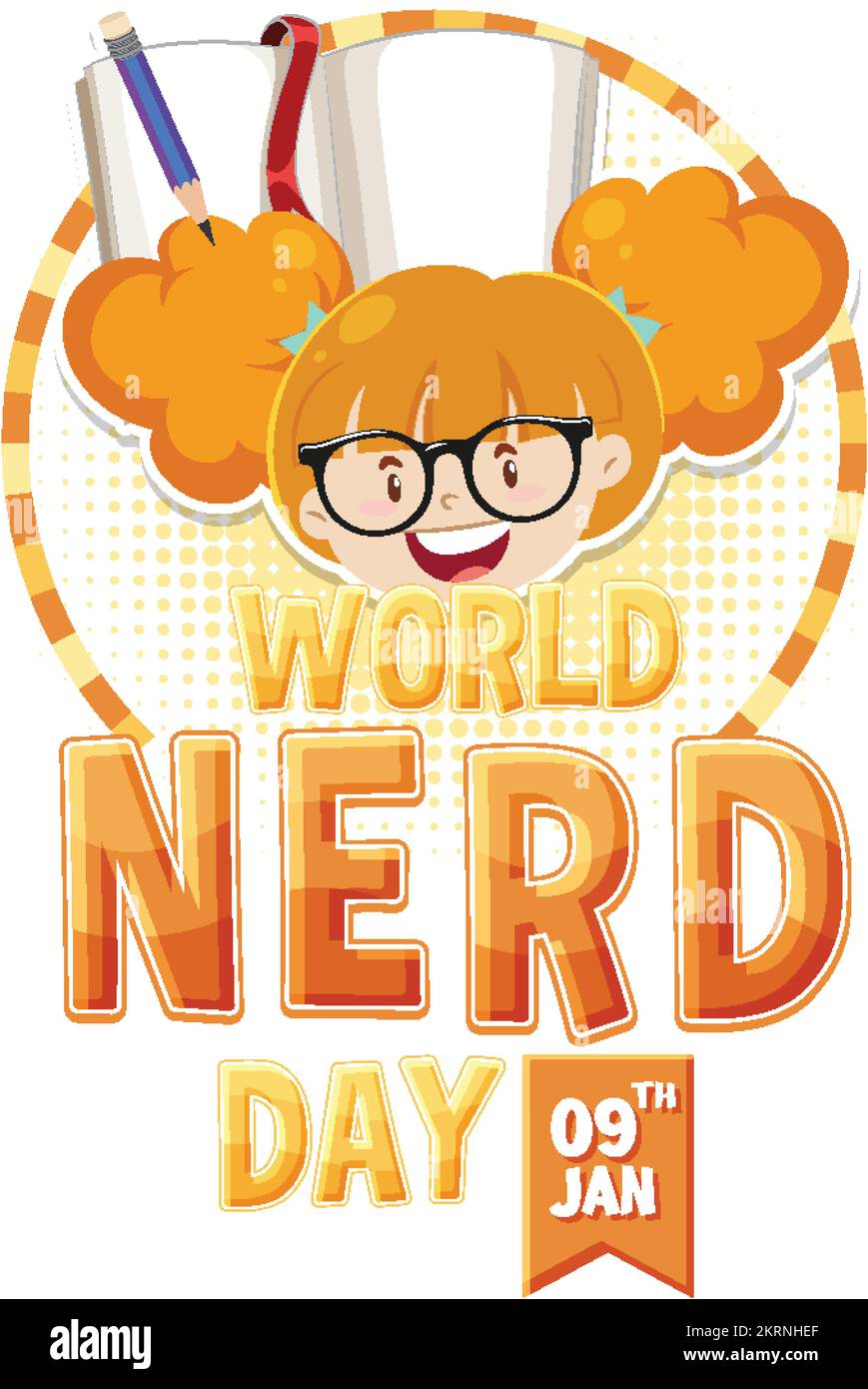World nerd day banner design illustration Stock Vector Image & Art Alamy