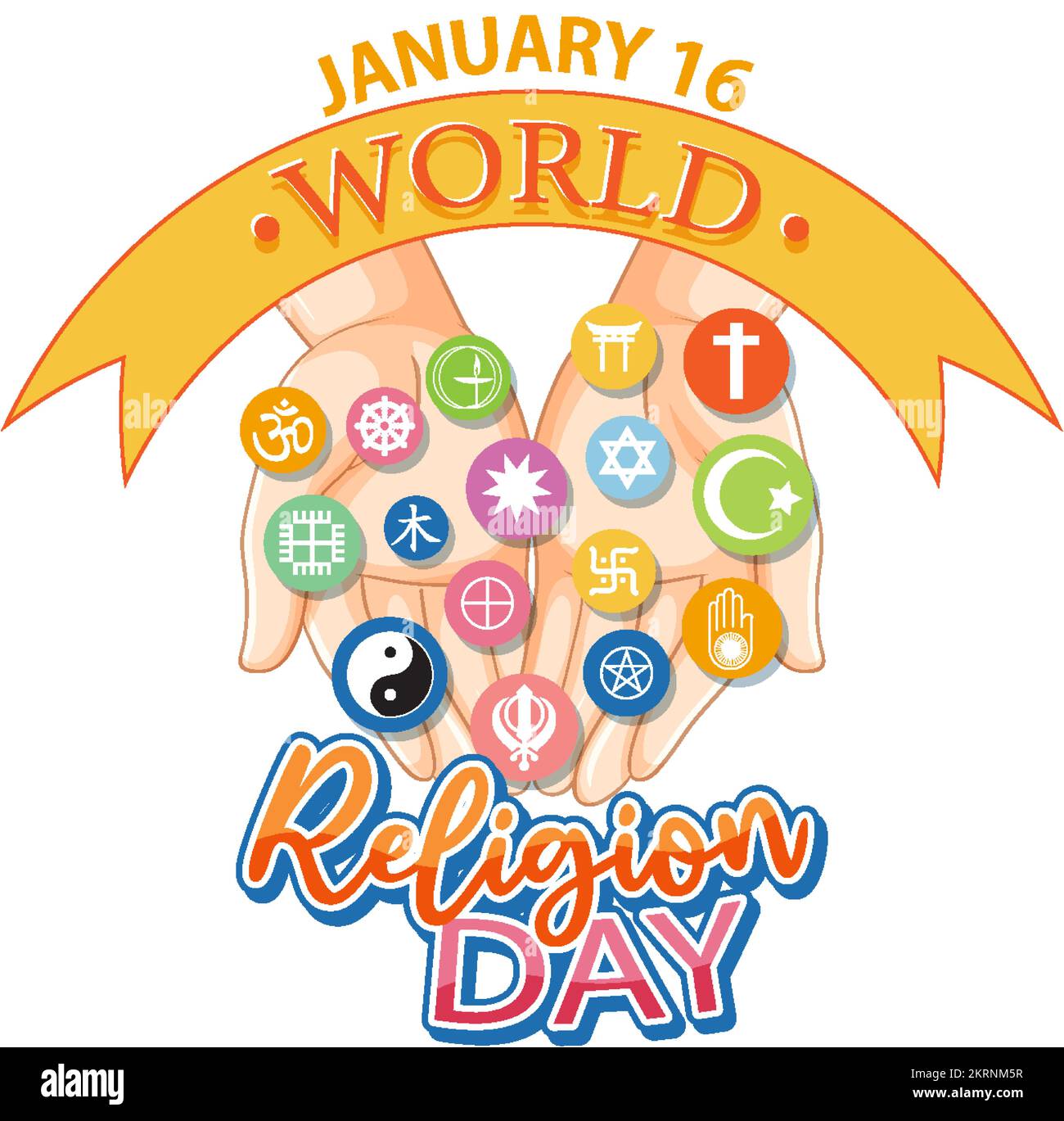World religion day banner design illustration Stock Vector Image & Art