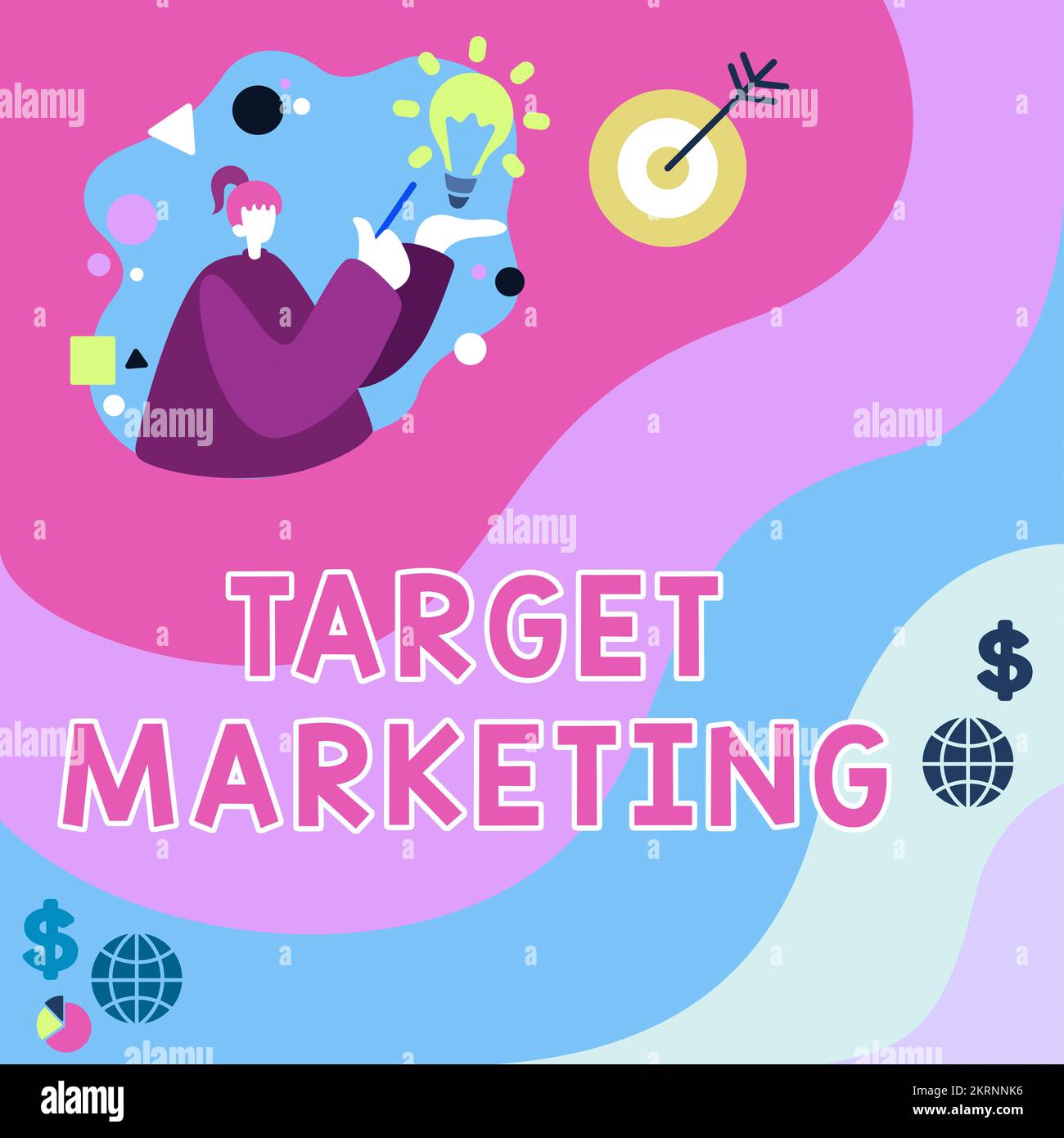 Inspiration showing sign Target Marketing, Word for Market Segmentation ...