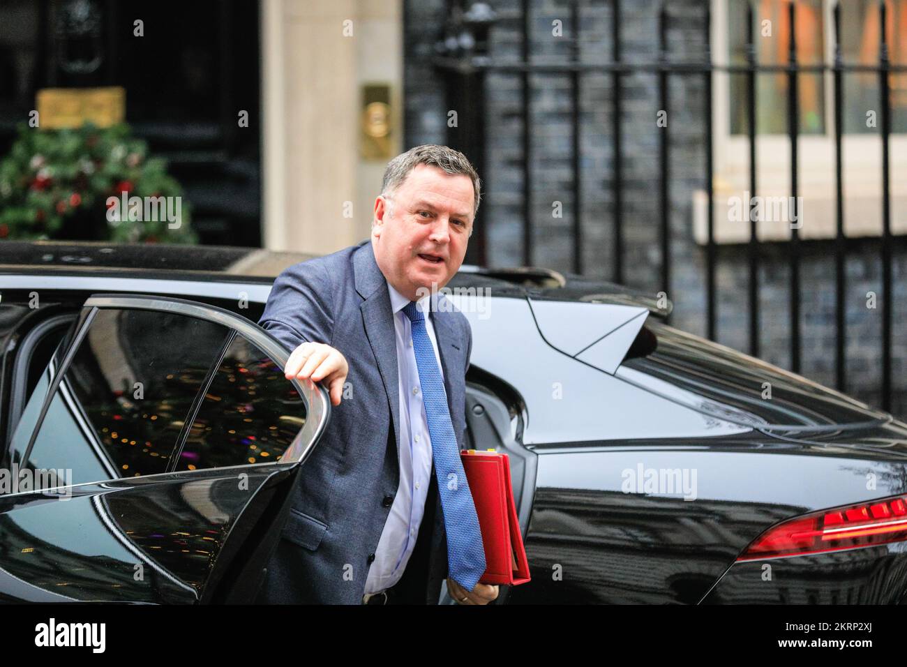 London, UK. 29th Nov, 2022. Mel Stride, MP, Secretary of State for Work and Pensions. Conservative Paty ministers in the Rishi Sunak government attend the weekly cabinet meeting in Downing Street, Westminster. Credit: Imageplotter/Alamy Live News Stock Photo