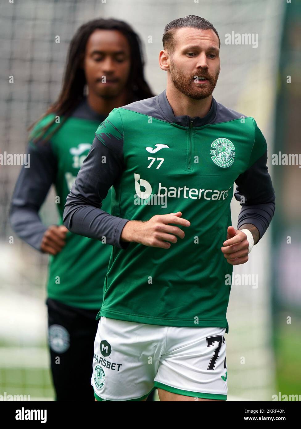 File photo dated 20-08-2022 of Hibernian's Martin Boyle, who said he may have had his undetected knee injury for as long as seven years before it was finally discovered on the eve of the World Cup. Issue date: Tuesday November 29, 2022. Stock Photo