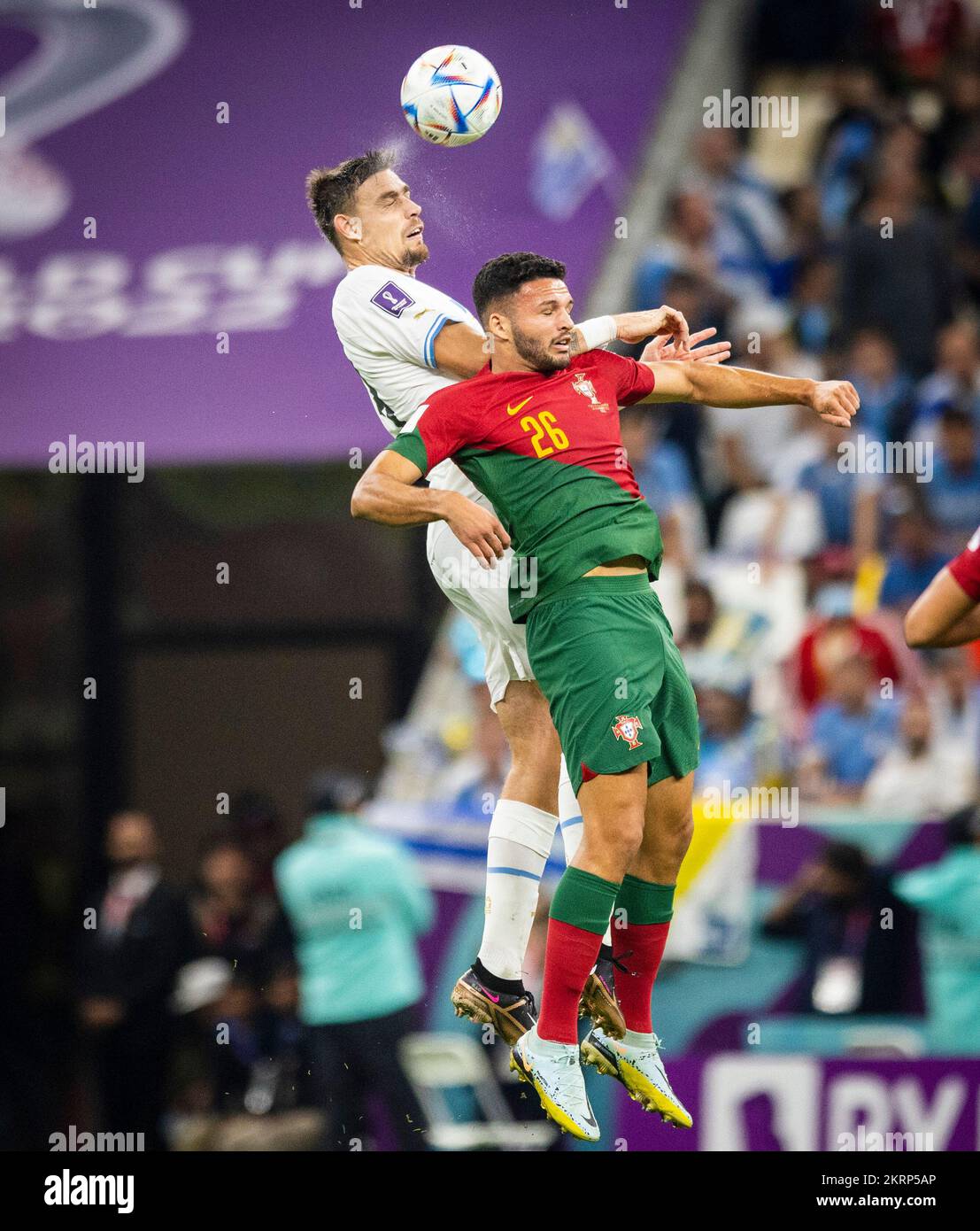 Doha, Qatar. 28th Nov, 2022.  Sebastian Coates (URU), Goncalo Ramos (Portugal) Portugal - Uruguay Deutschland - Spanien World Cup 2022 in Qatar 28.11. Stock Photo