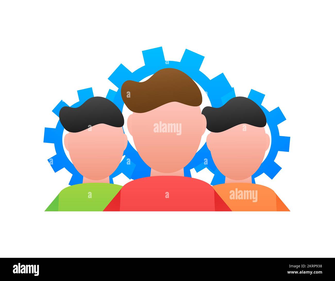 Team skills icon. Teamwork, business organization. Vector stock ...