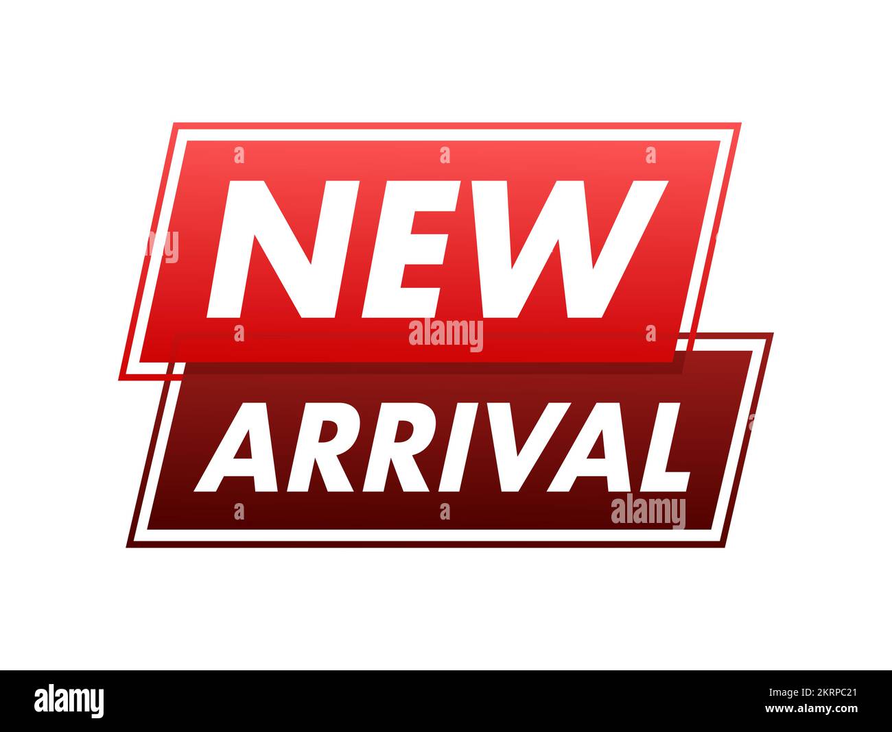 New arrival. Information poster brochure. Promotion sign. Banner