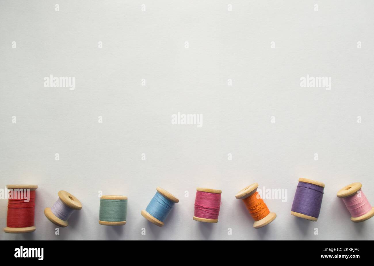 Empty cotton reels hi-res stock photography and images - Alamy