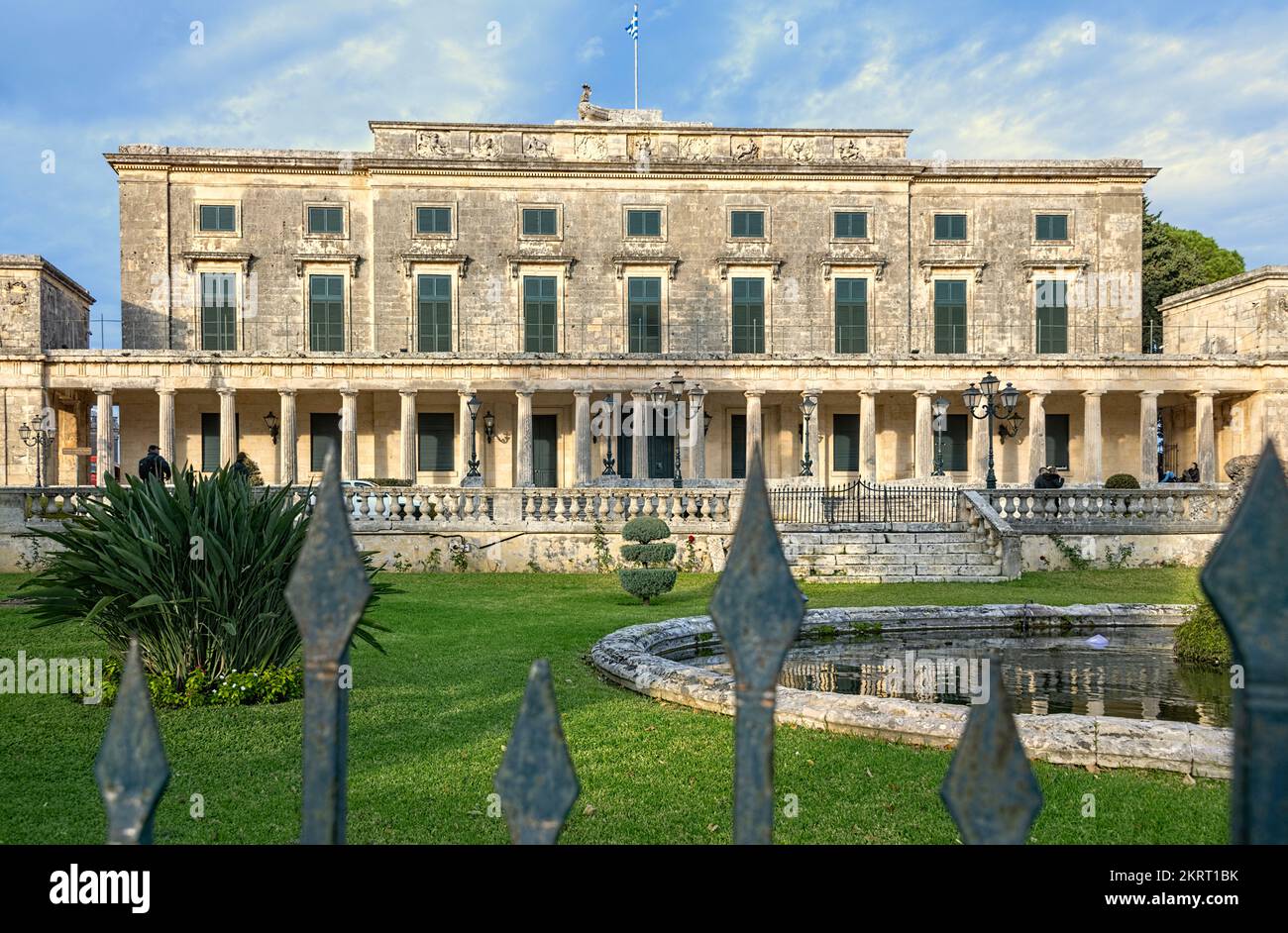 Palace of St. Michael and St. housing The Museum of Asian Art, Corfu, Greece Stock Photo