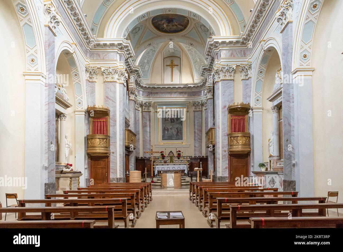 santa maria assunta main church, di terzo, italy Stock Photo Alamy