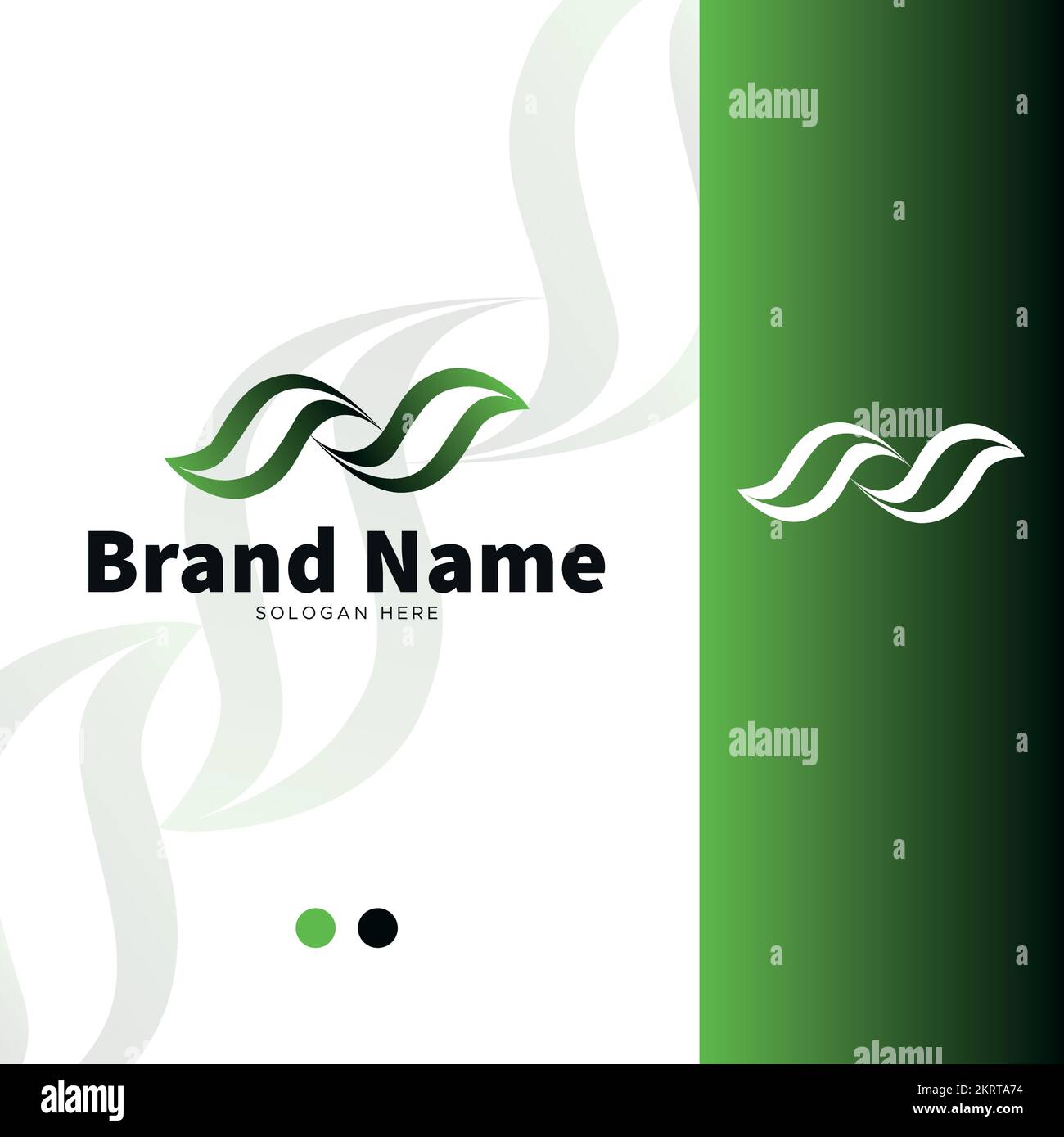 Letter N logo and icon design, Alphabet N logo template. Stock Vector