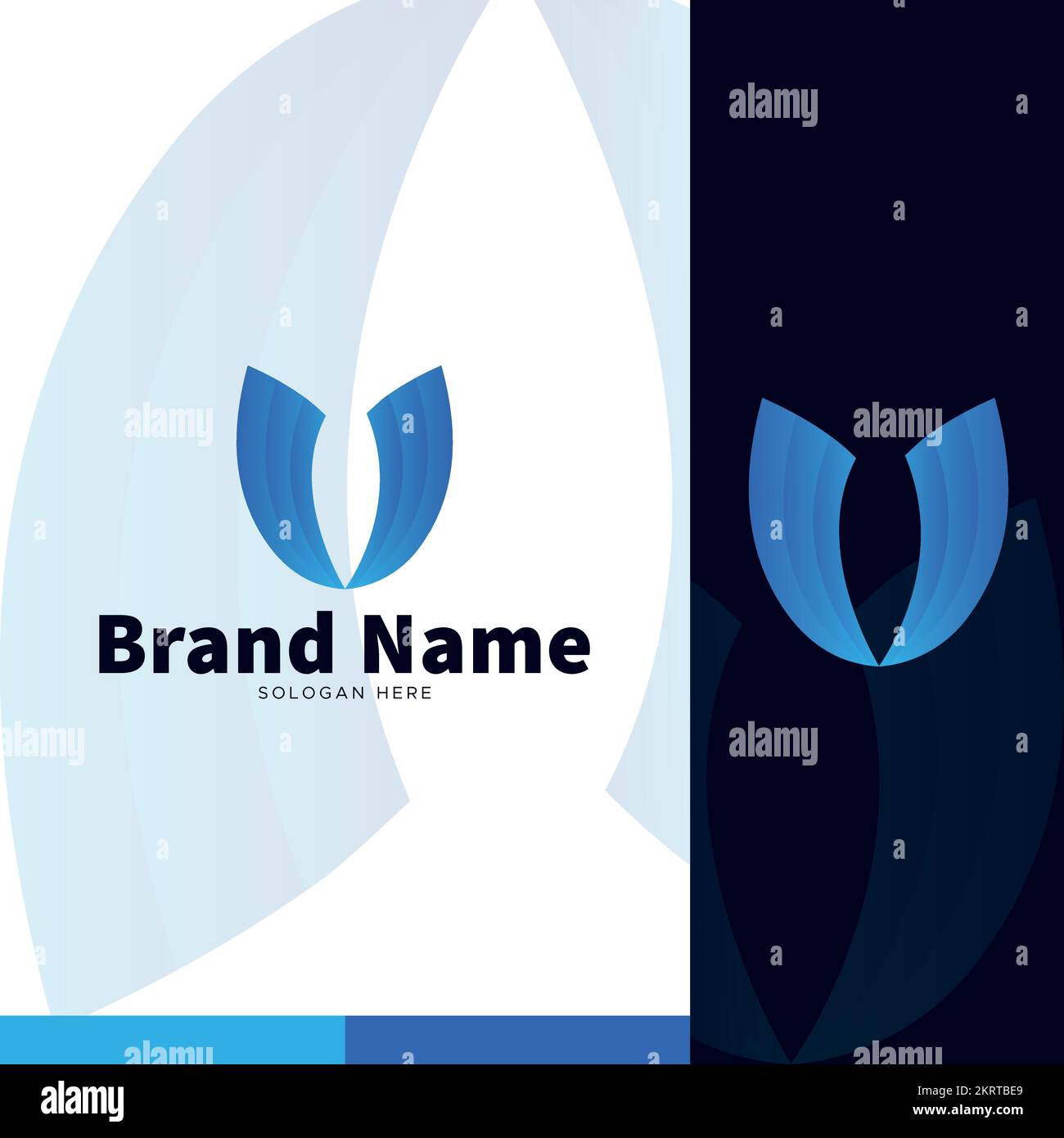 Letter U logo and icon design, Alphabet U logo template. Stock Vector