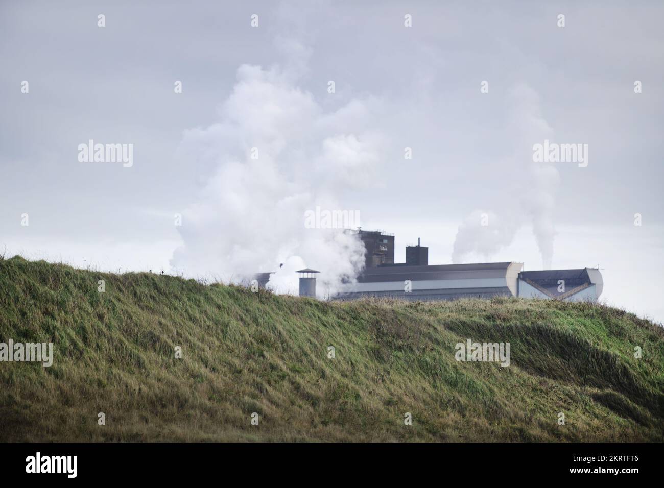 Environmental activists protest at Dutch Tata Steel plant