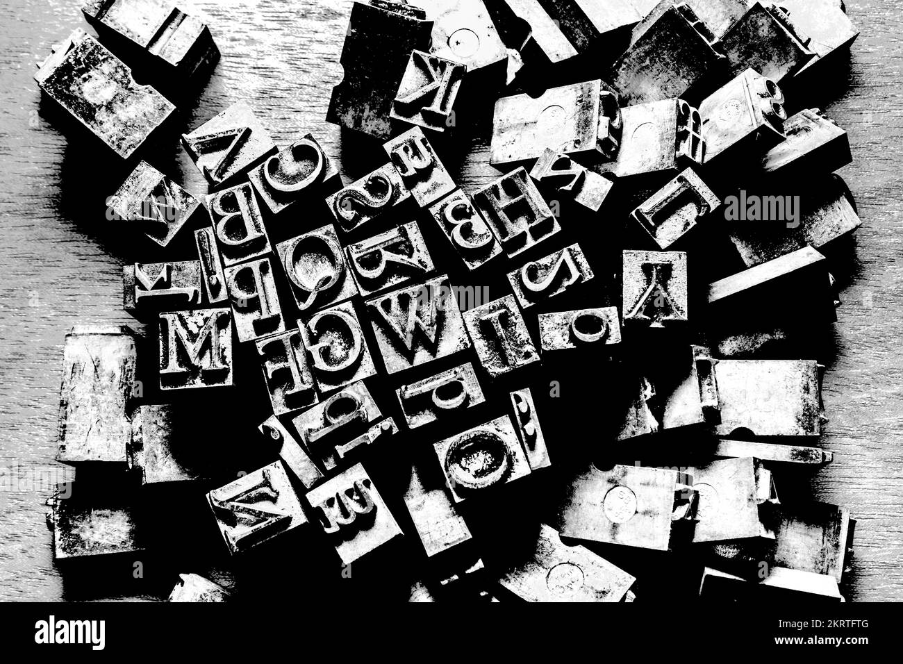 Historic black and white scene in newsprint design with abstract