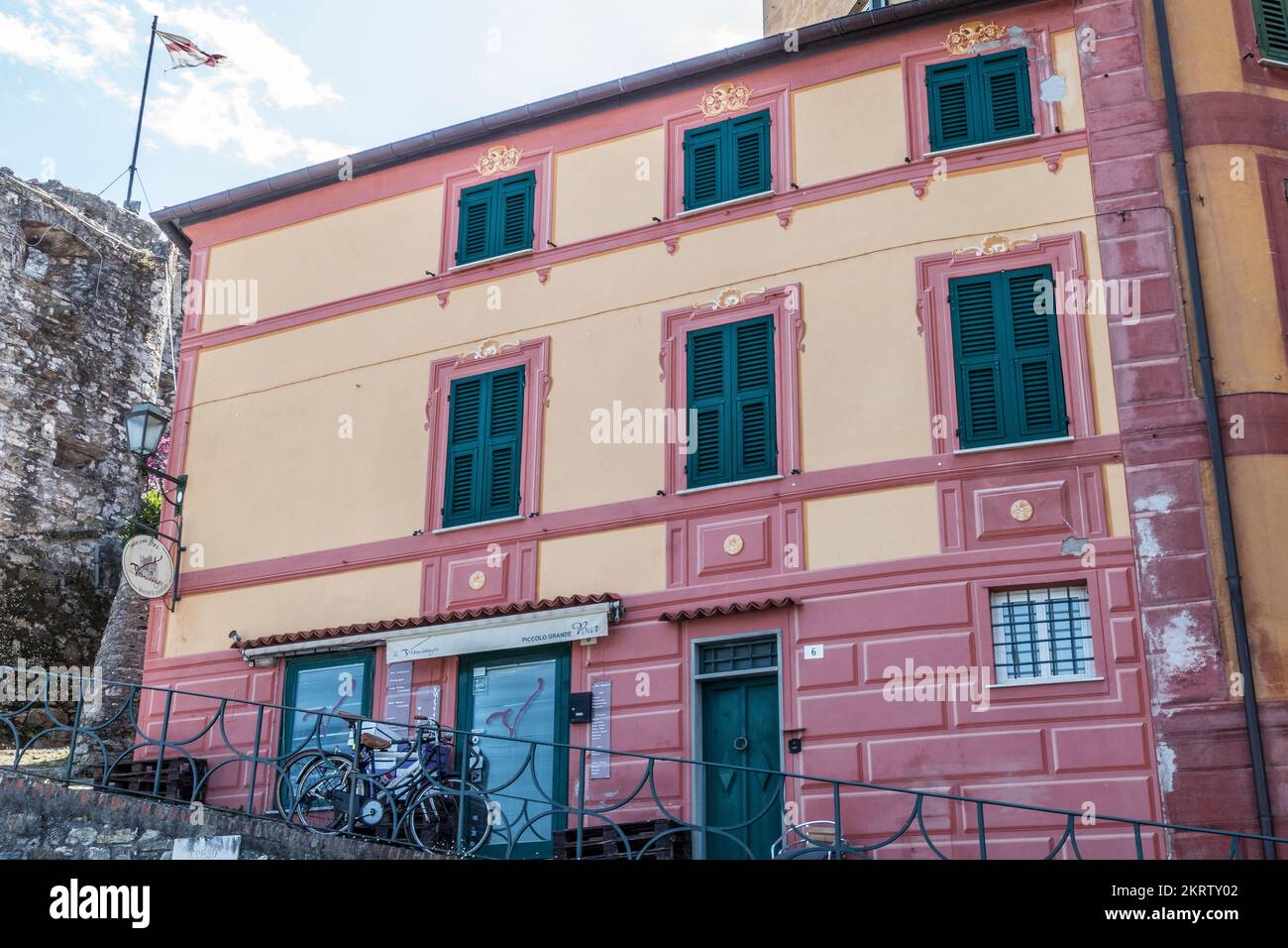 Santa Margherita Ligure, Italy 07/01/2020 the castle and an house