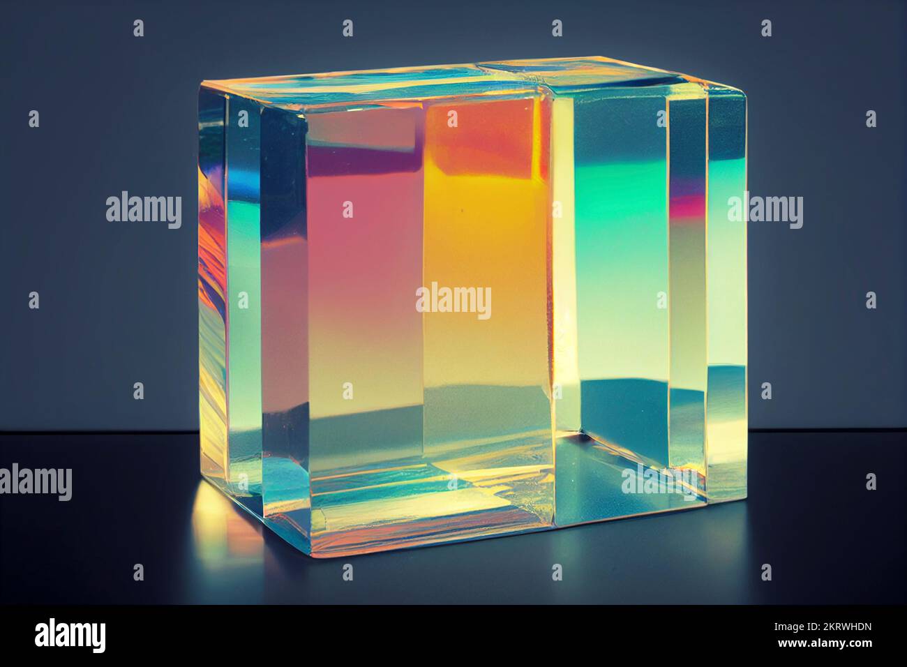 Glass prism Refracting light in vivid rainbow colors Stock Photo Alamy