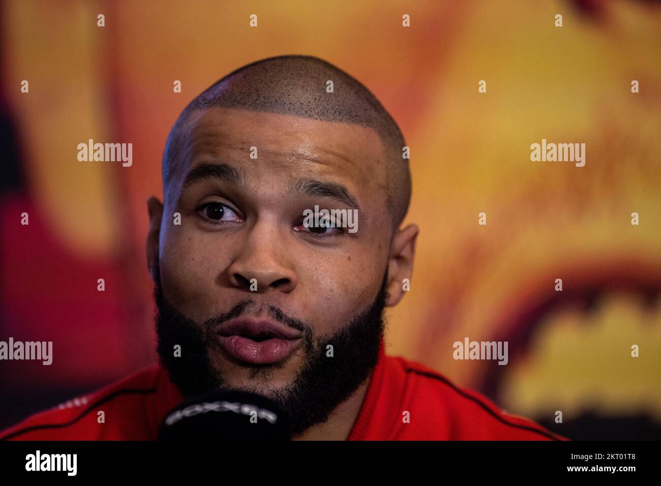 Chris Eubank Jr during a press conference at The Landmark Hotel, London