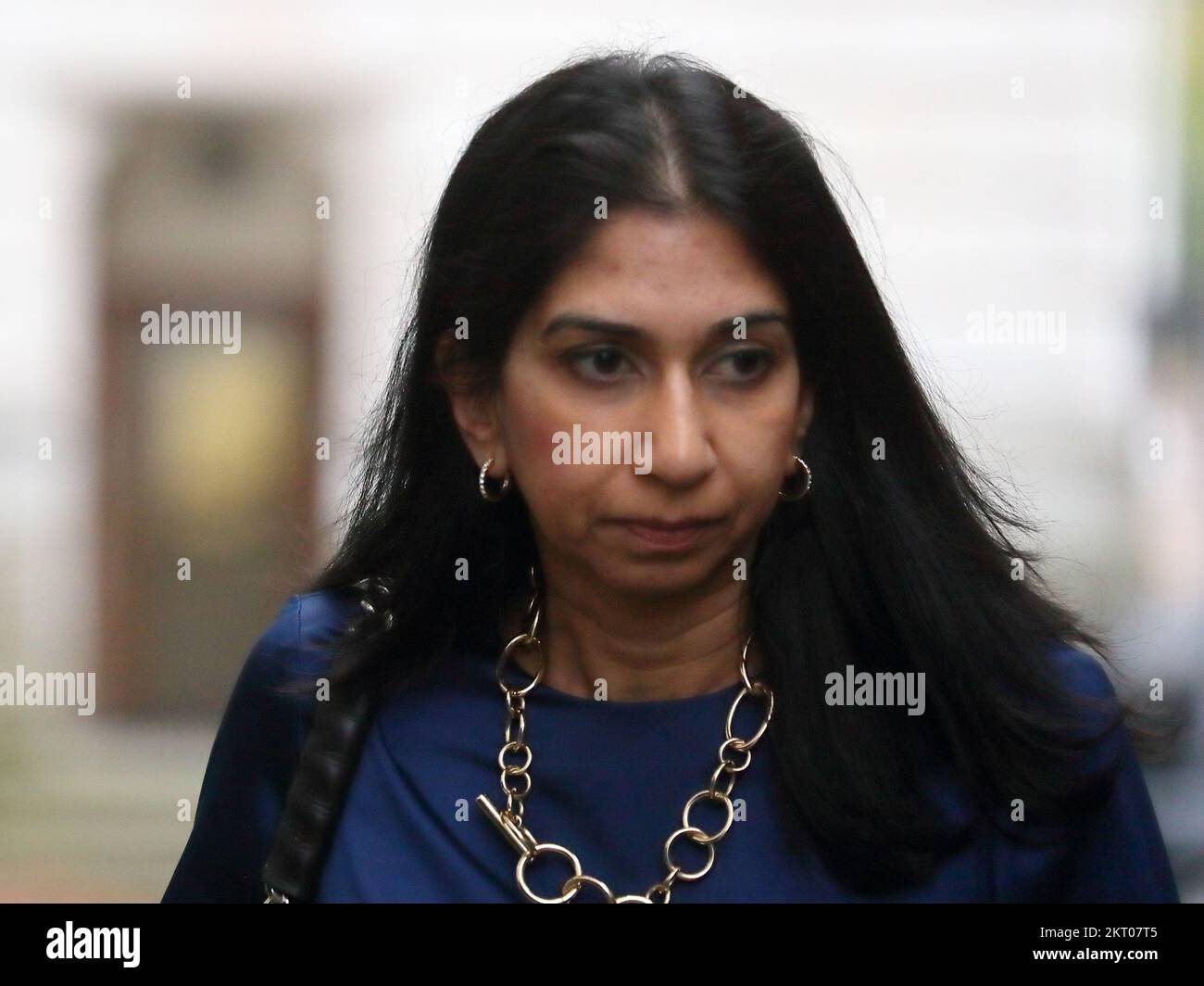 Downing Street, London, UK. 29th Nov, 2022. Secretary of State for the Home Department Suella Braverman arrives for the Cabinet Meeting at No 10 Downing Street. Credit: Uwe Deffner/Alamy Live News Stock Photo