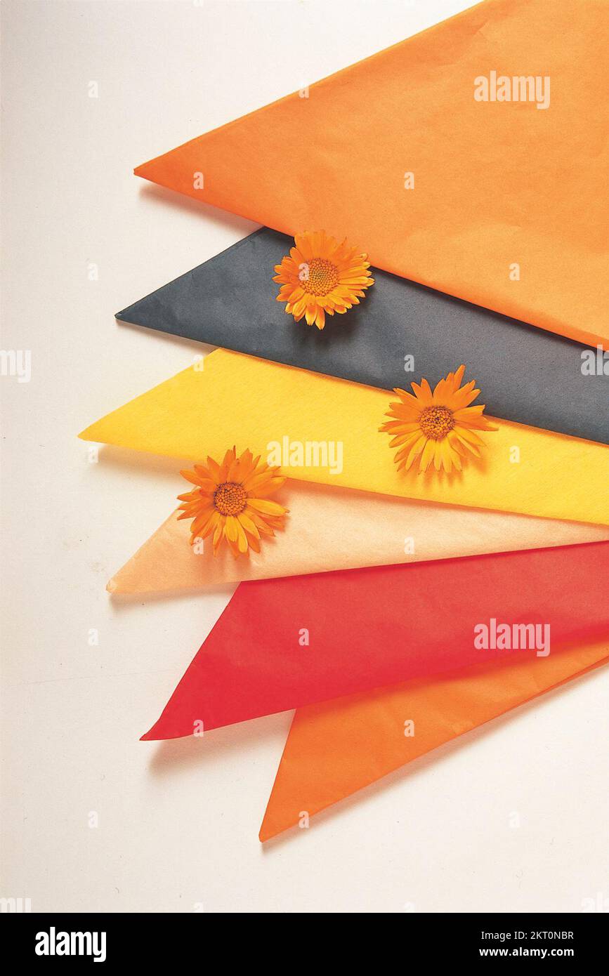 Coloured paper flowers hi-res stock photography and images - Alamy