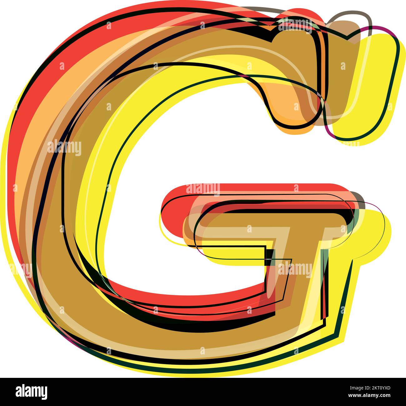 Abstract Colorful Letter G Vector illustration Stock Vector Image & Art ...