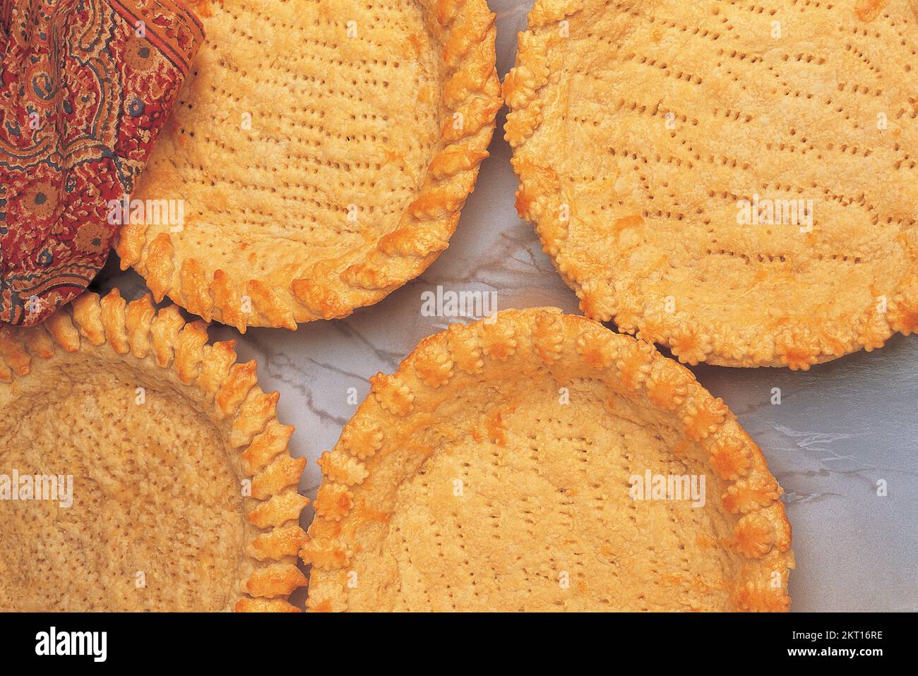 Pate Brisee Cases on table top Stock Photo