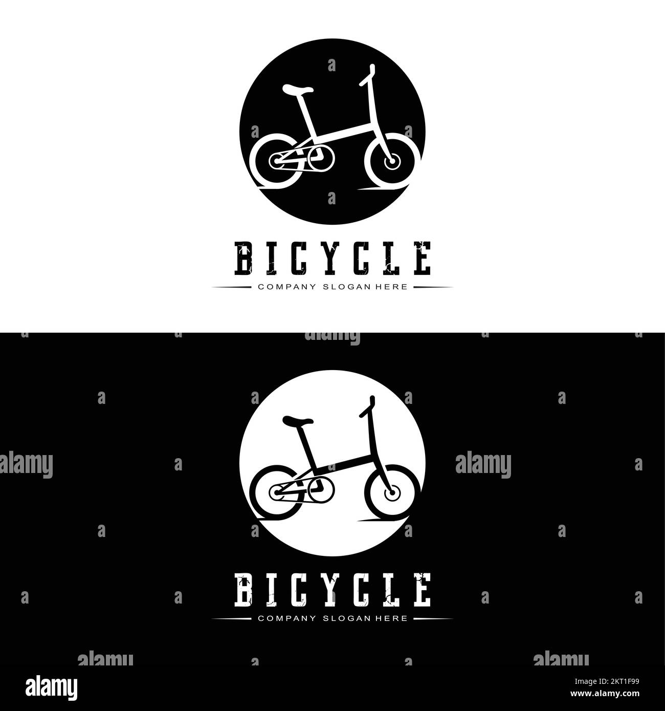 Bicycle Logo, Casual Vehicle Vector, Design Suitable For Bike Shops
