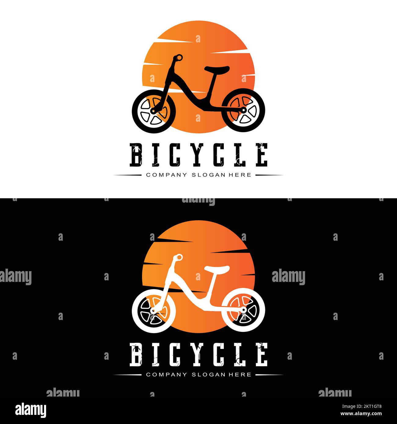 Bicycle Logo, Casual Vehicle Vector, Design Suitable For Bike Shops