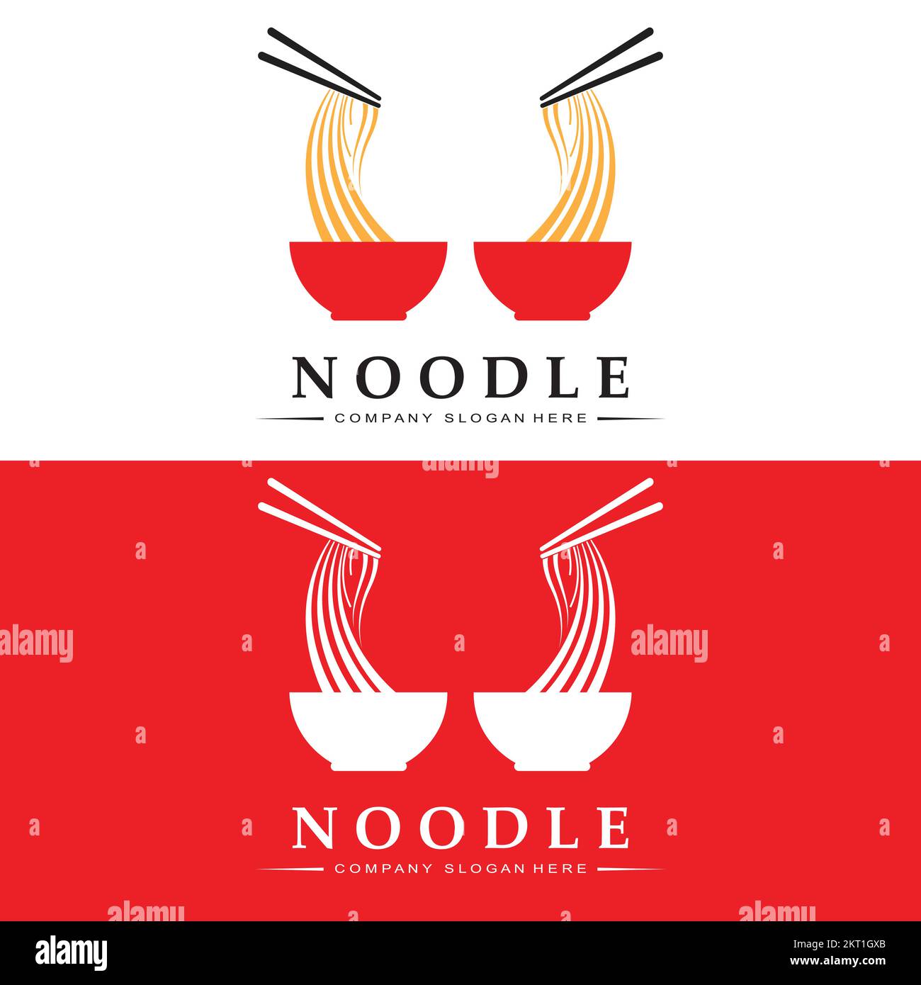 Noodles Logo, Asian Food Vector, Design Suitable For Ramen Noodle Shops