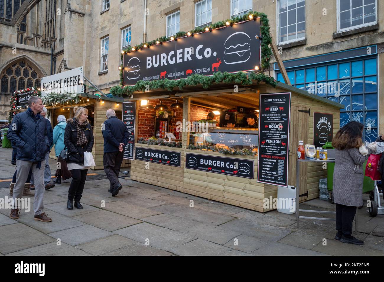 Burger Co at Bath Market, UK (Nov22 Stock Photo Alamy