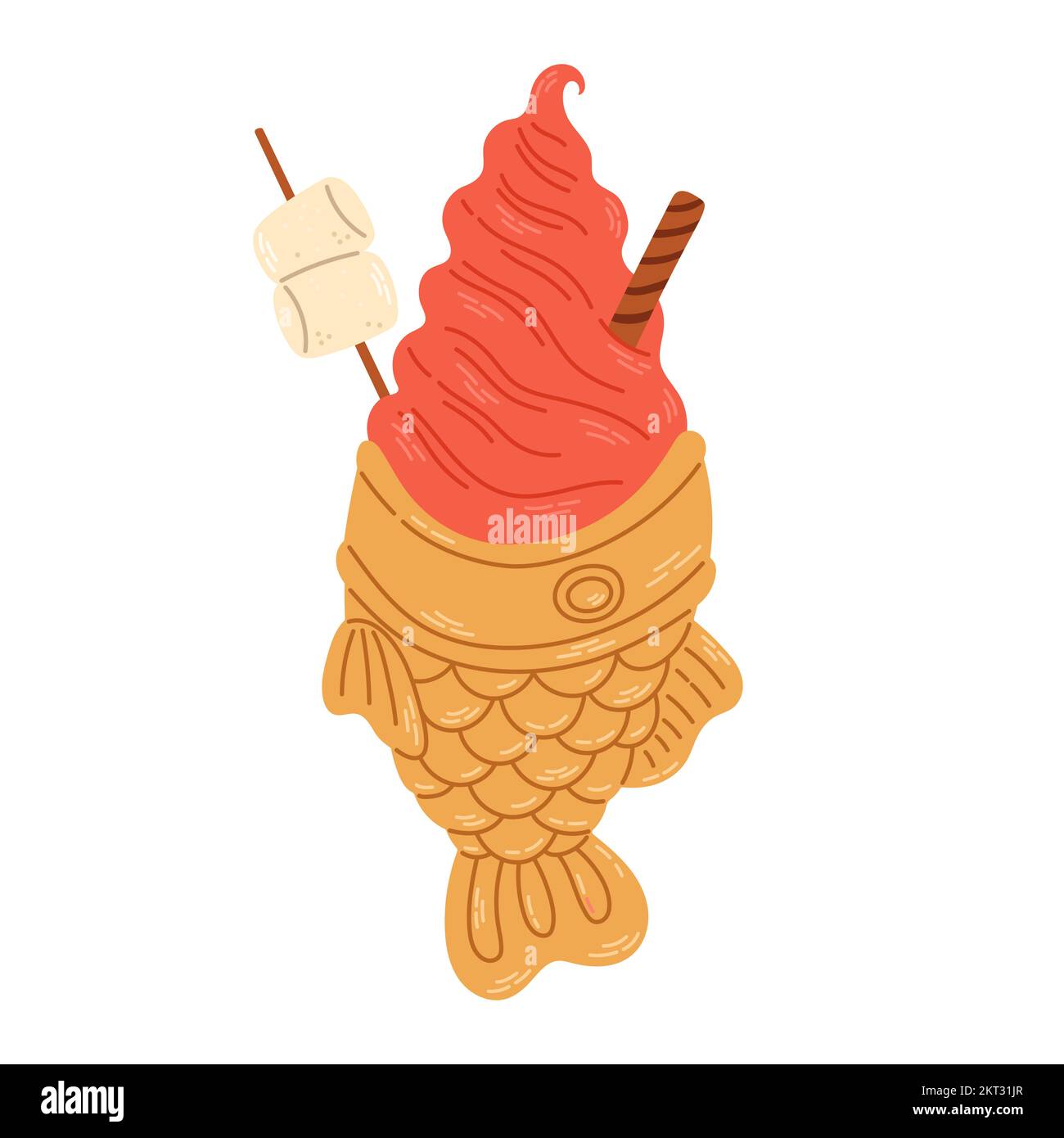 Taiyaki, Japanese Fish Shape Cake Stock Photo, Picture and Royalty Free  Image. Image 14746264.