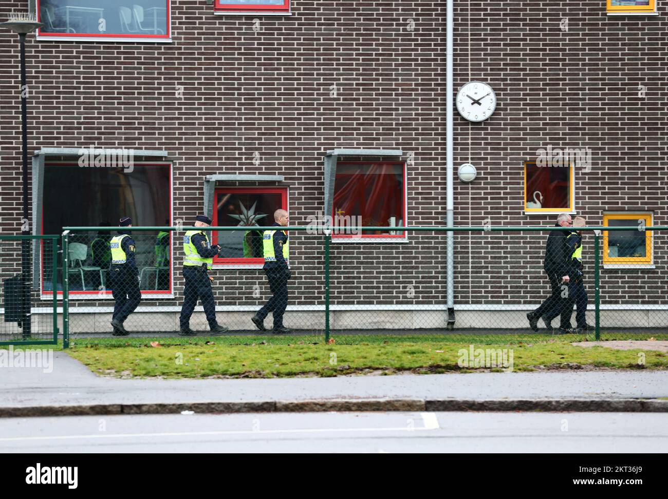 During the night of Tuesday, a bomb threat came against the Marieberg School in Motala, Sweden. Police have been on site during Tuesday morning, but at lunchtime the cordons were lifted. No one was injured, but students and staff were evacuated from the property for several hours. Stock Photo