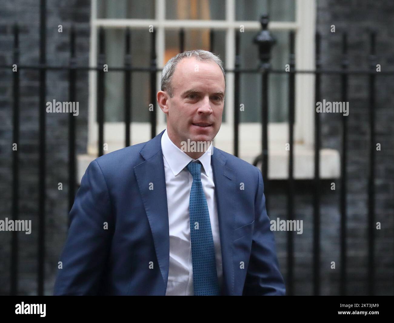 Downing Street, London, UK. 29th Nov, 2022. Deputy Prime Minister and Secretary of State for Justice Dominic Raab leaves after the Cabinet Meeting at No 10 Downing Street. Credit: Uwe Deffner/Alamy Live News Stock Photo