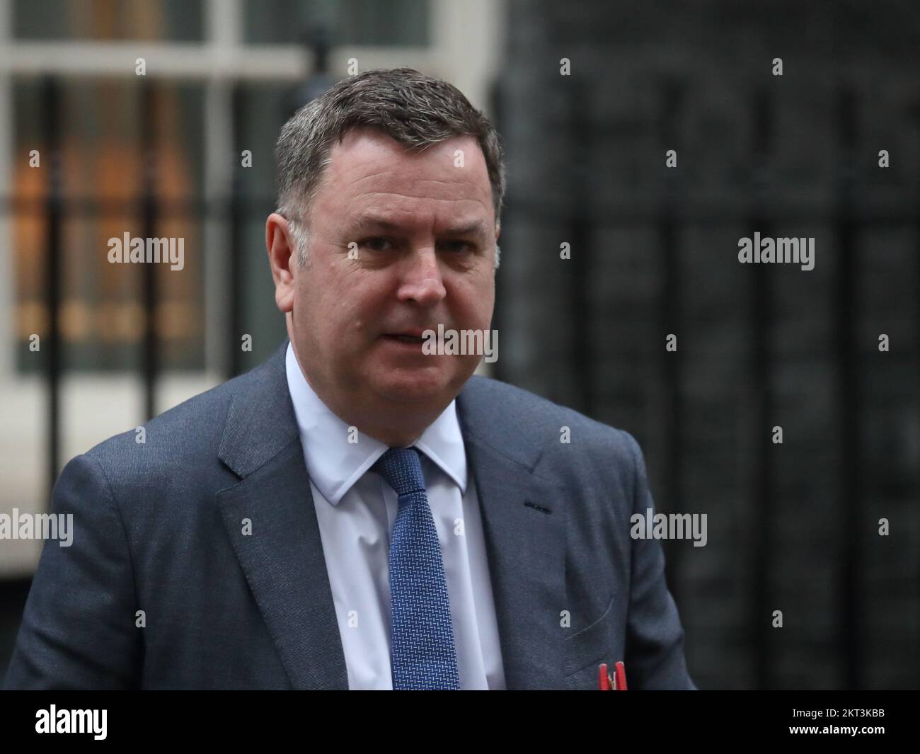 Downing Street, London, UK. 29th Nov, 2022. Secretary of State for Work and Pensions Mel Stride leaves after the Cabinet Meeting at No 10 Downing Street. Credit: Uwe Deffner/Alamy Live News Stock Photo