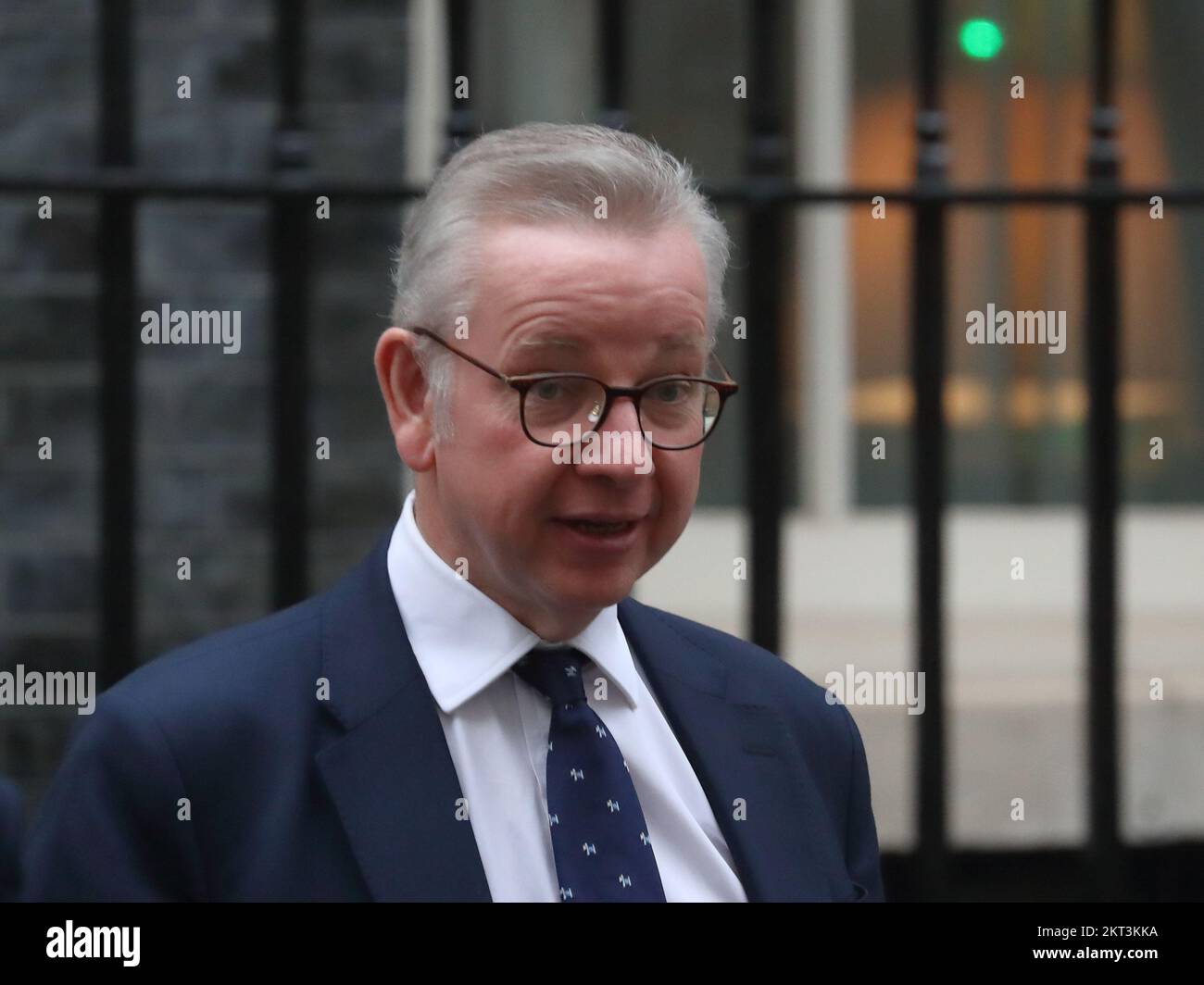 Downing Street, London, UK. 29th Nov, 2022. Secretary of State for Levelling Up, Housing and Communities Michael Gove leaves after the Cabinet Meeting at No 10 Downing Street. Credit: Uwe Deffner/Alamy Live News Stock Photo