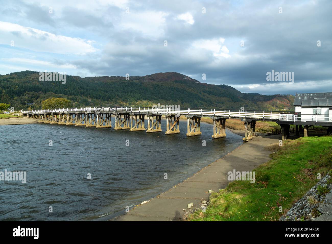 Penmaenpool toll bridge is a wooden toll bridge built in 1879 to