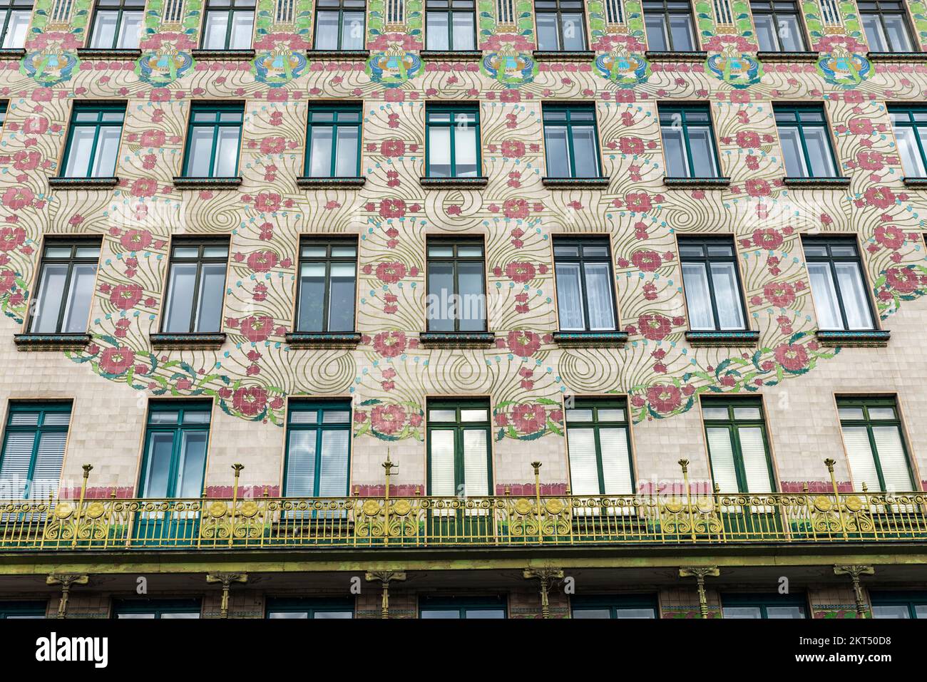 Vienna, Austria - October 14, 2022: Facade of an old classic building ...