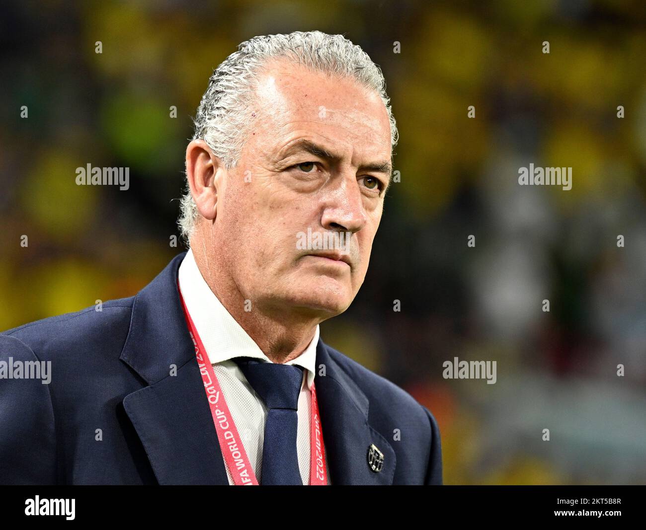 Doha, Qatar. 29th Nov, 2022. Gustavo Alfaro, head coach of Ecuador, is