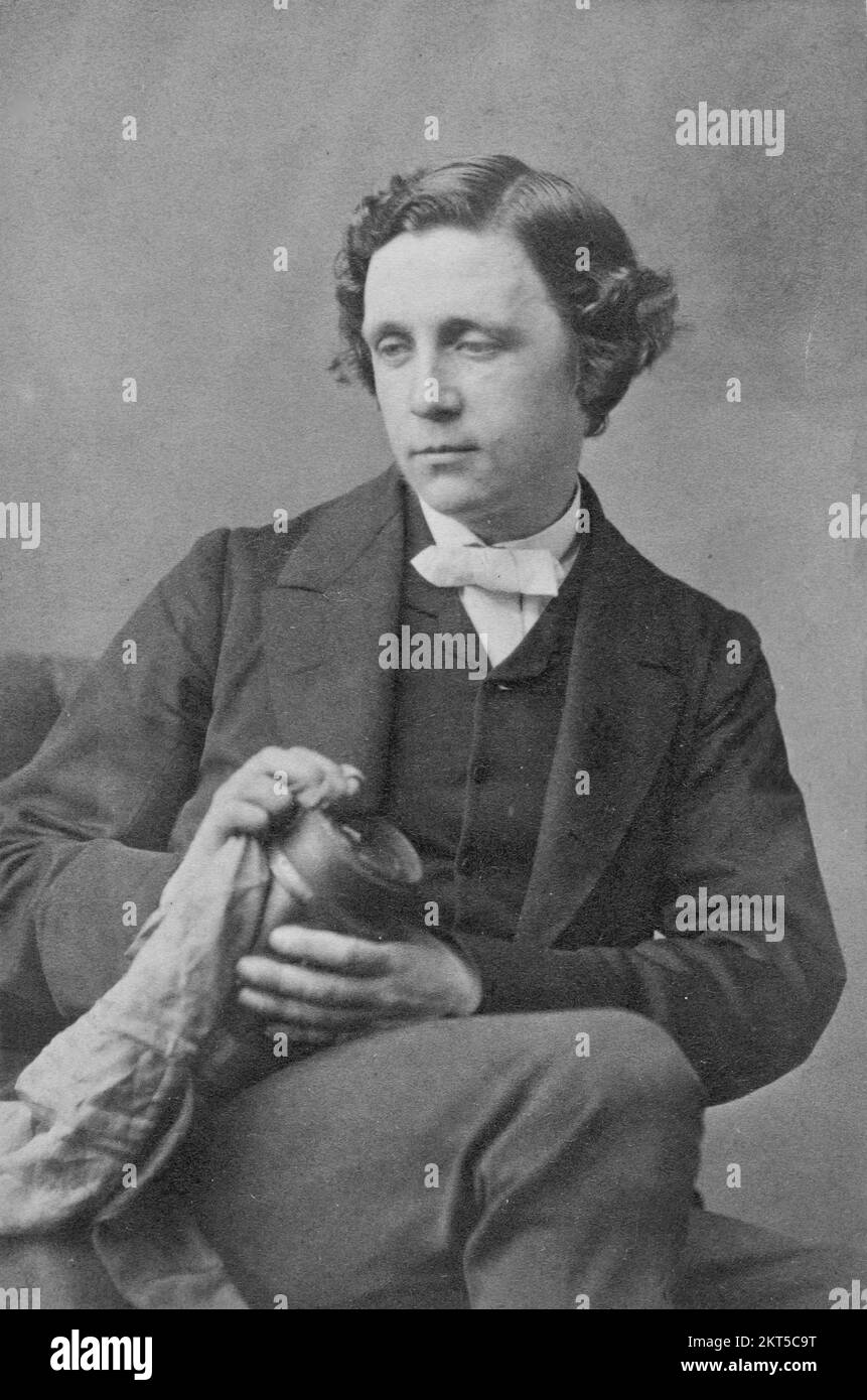 Oscar Gustav Rejlander - Photograph of Lewis Carroll (Charles Lutwidge Dodgson) - 1863 Stock Photo