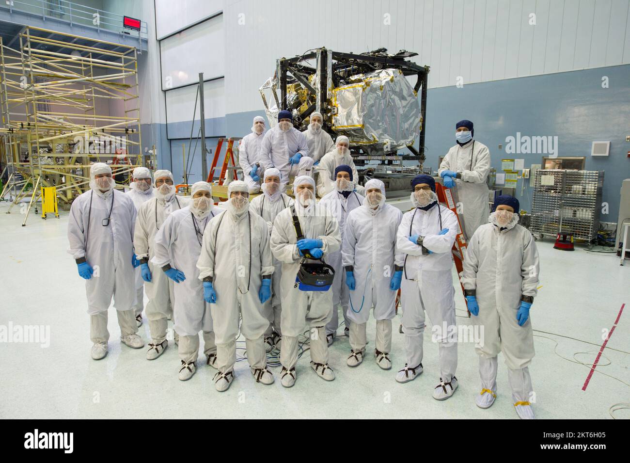 The James Webb Telescope Under Construction Nasa Scientists Stock 
