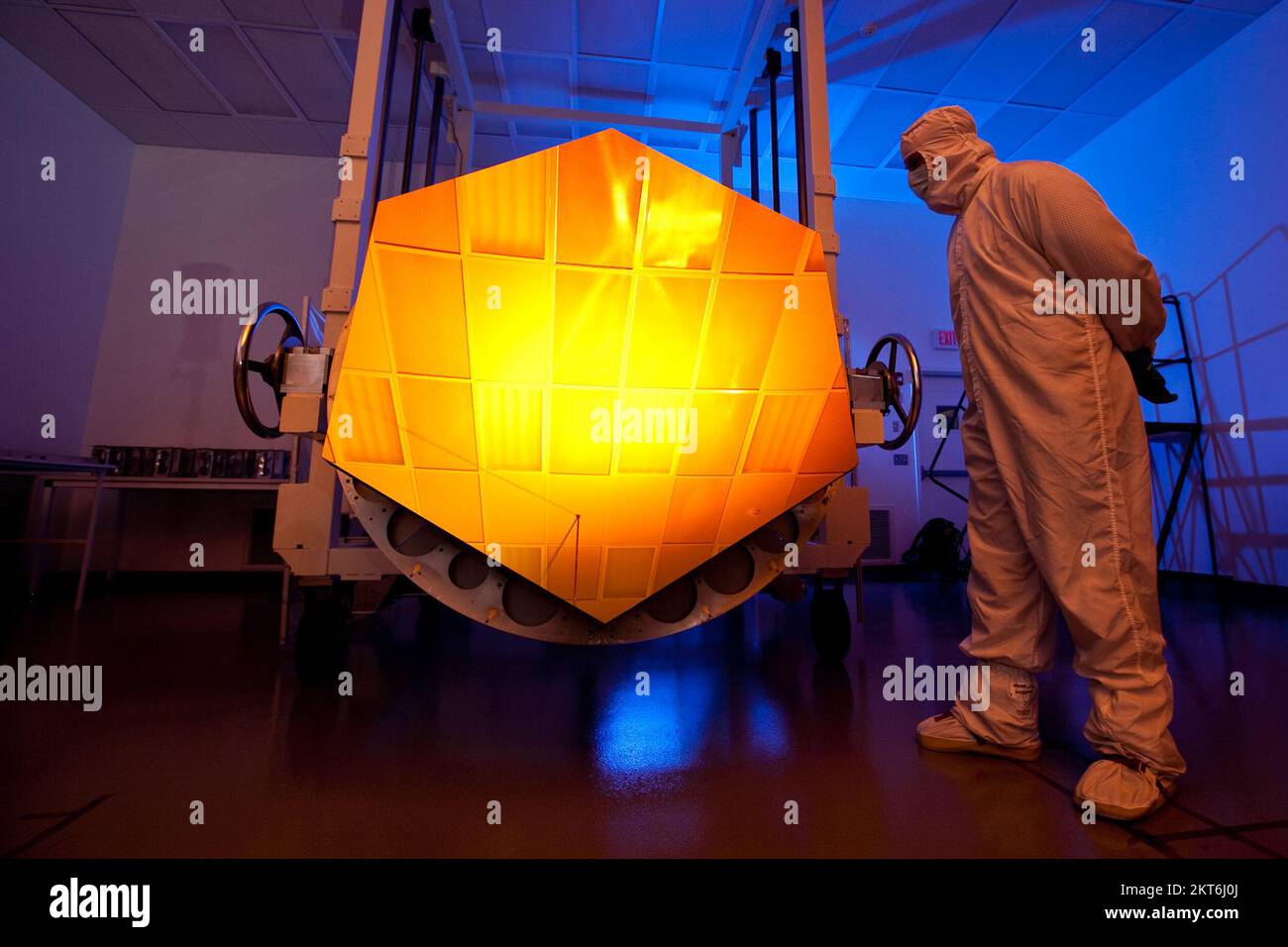 The James b Telescope under construction / Nasa Scientists Stock