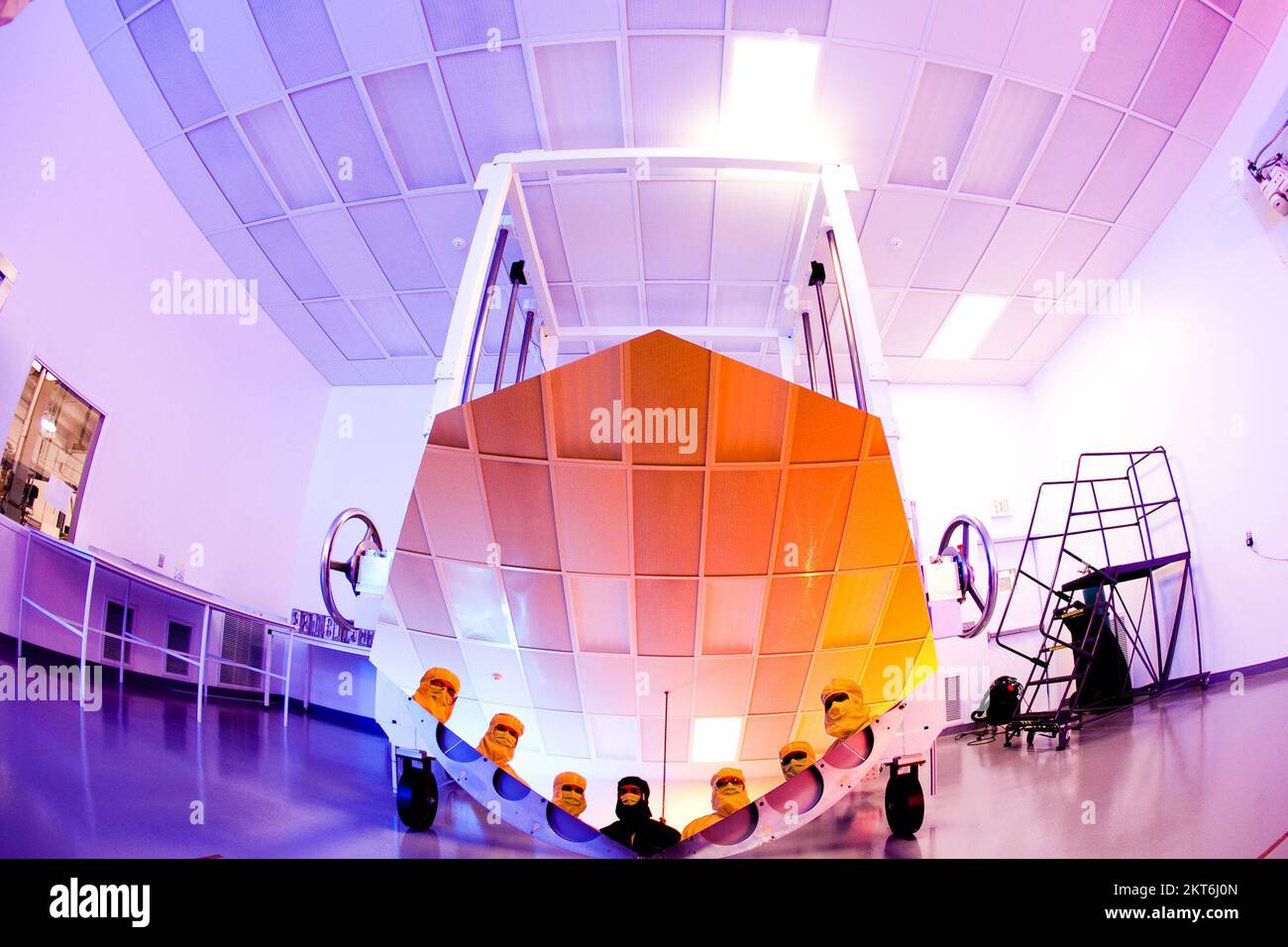 The James b Telescope under construction / Nasa Scientists Stock