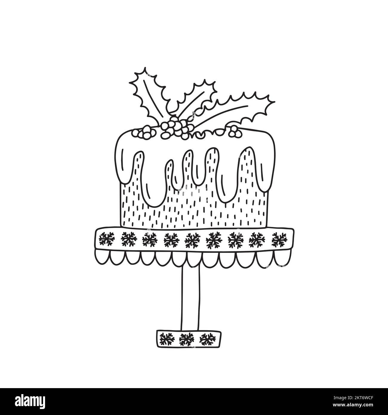 Christmas Cake Doodle Stock Vector Image Art Alamy christmas-cake-doodle-stock-vector-image-art-alamy