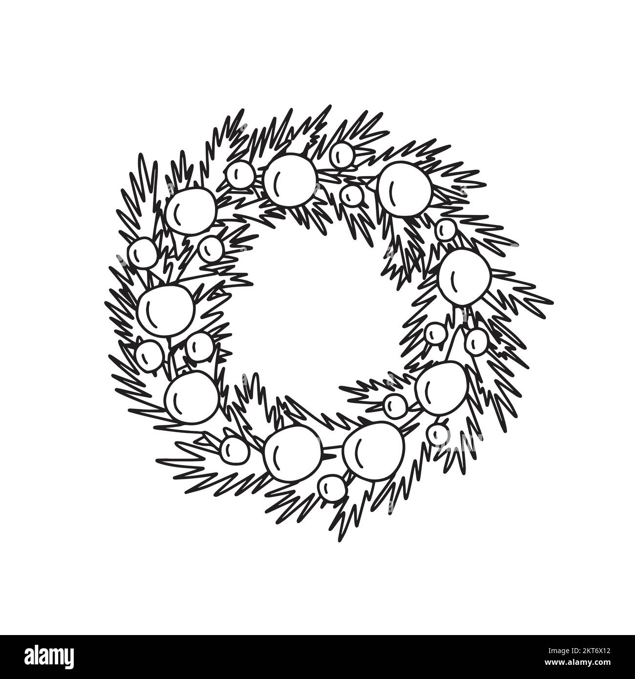 christmas-wreath-vector-stock-vector-image-art-alamy