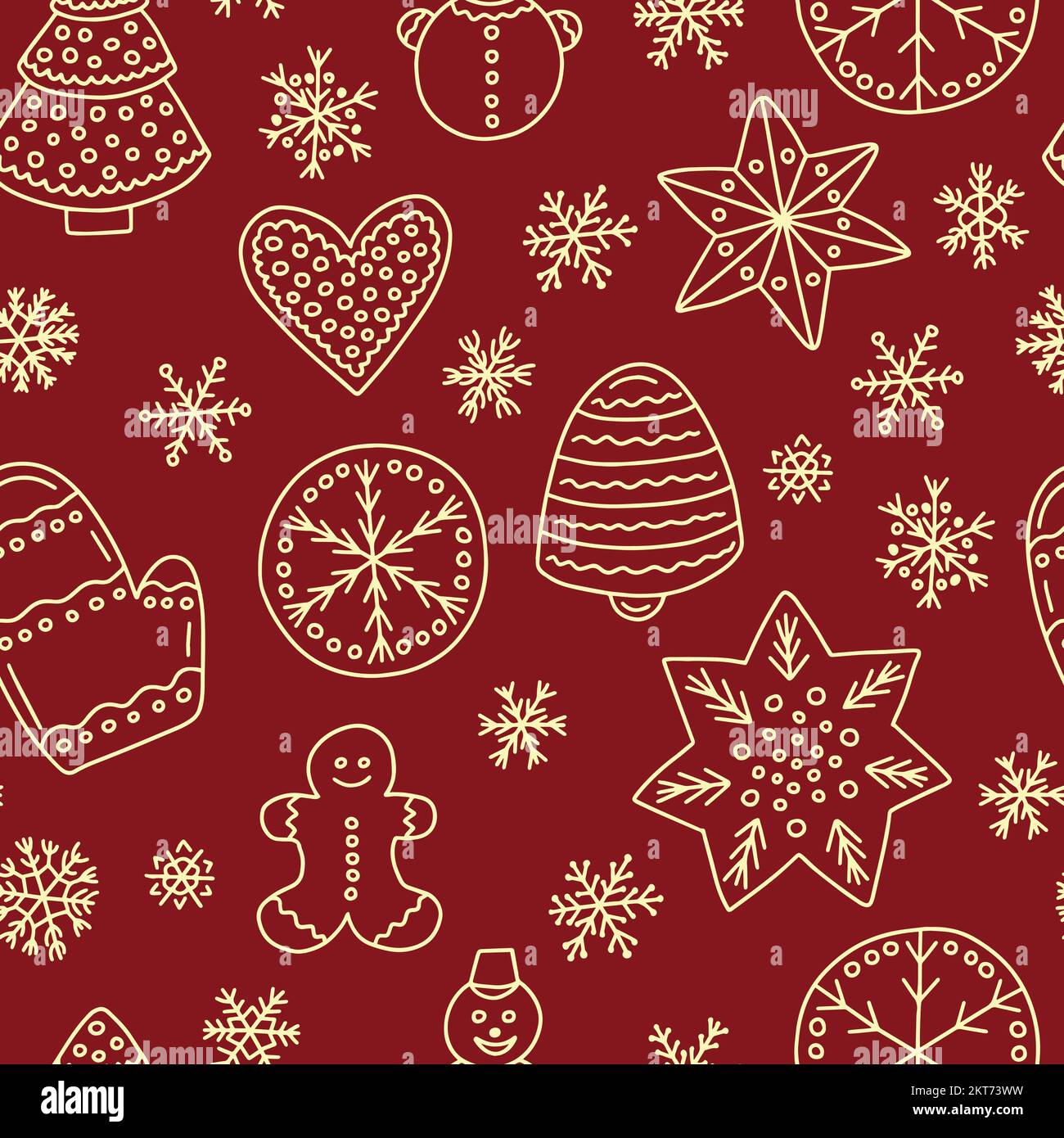 Christmas pastry pattern Stock Vector Images - Alamy