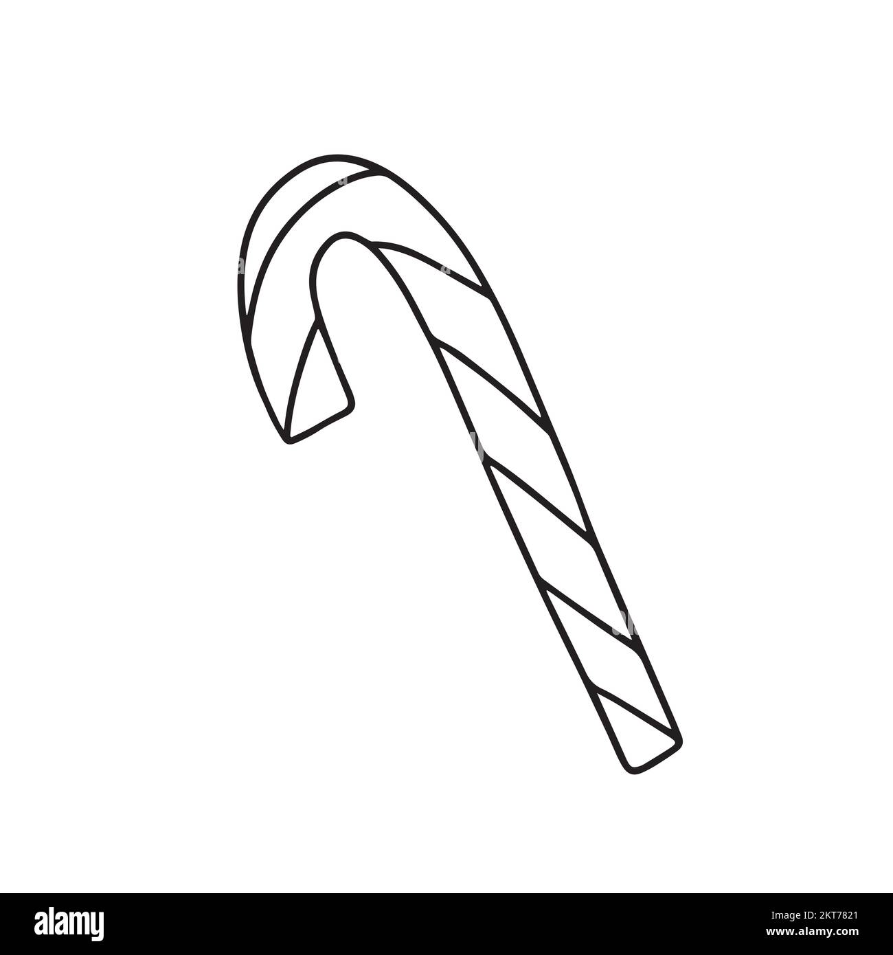 Doodle sweet candy cane vector Stock Vector Image & Art - Alamy