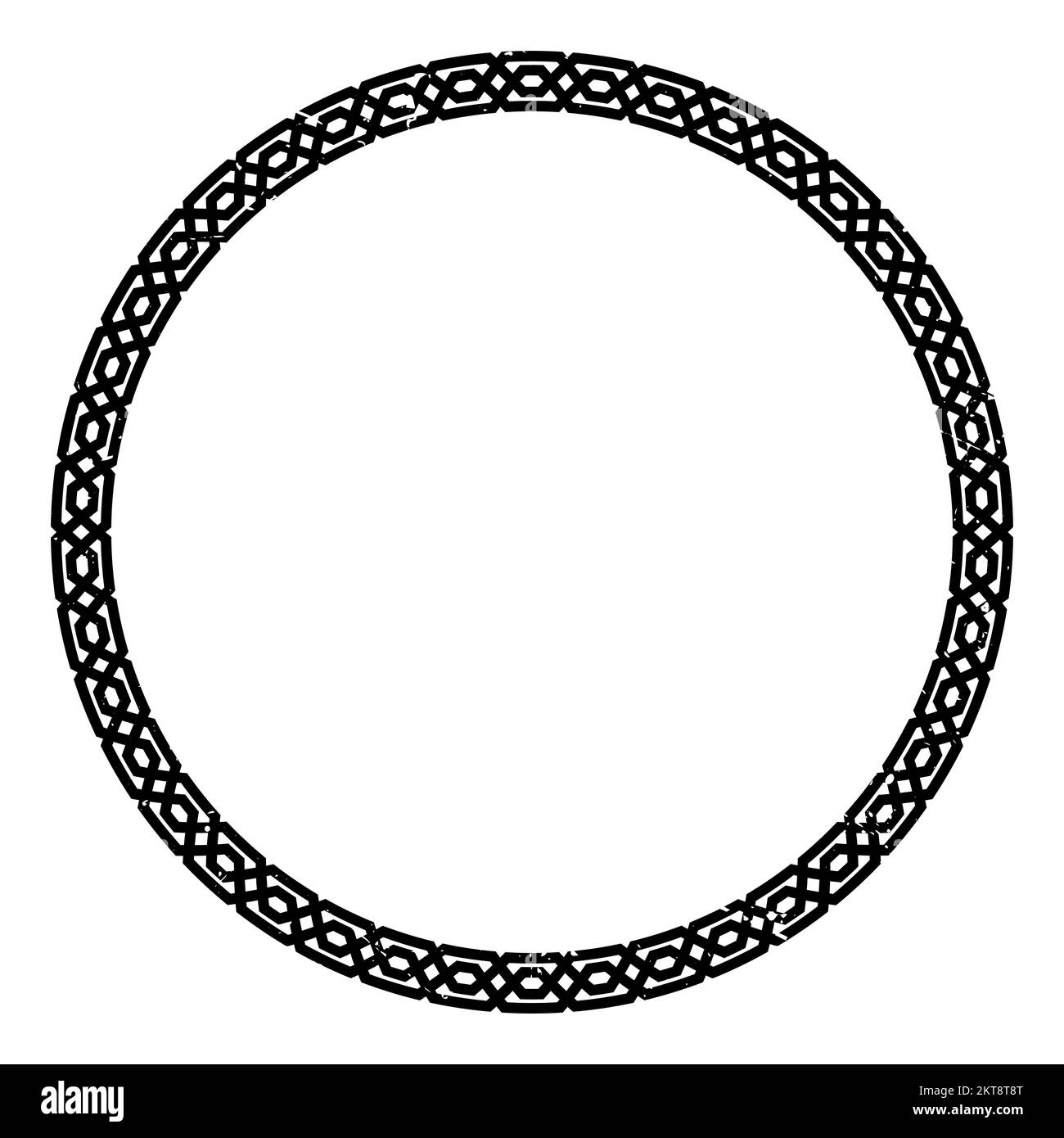 Round decorative pattern for the design of frames and banners Stock ...