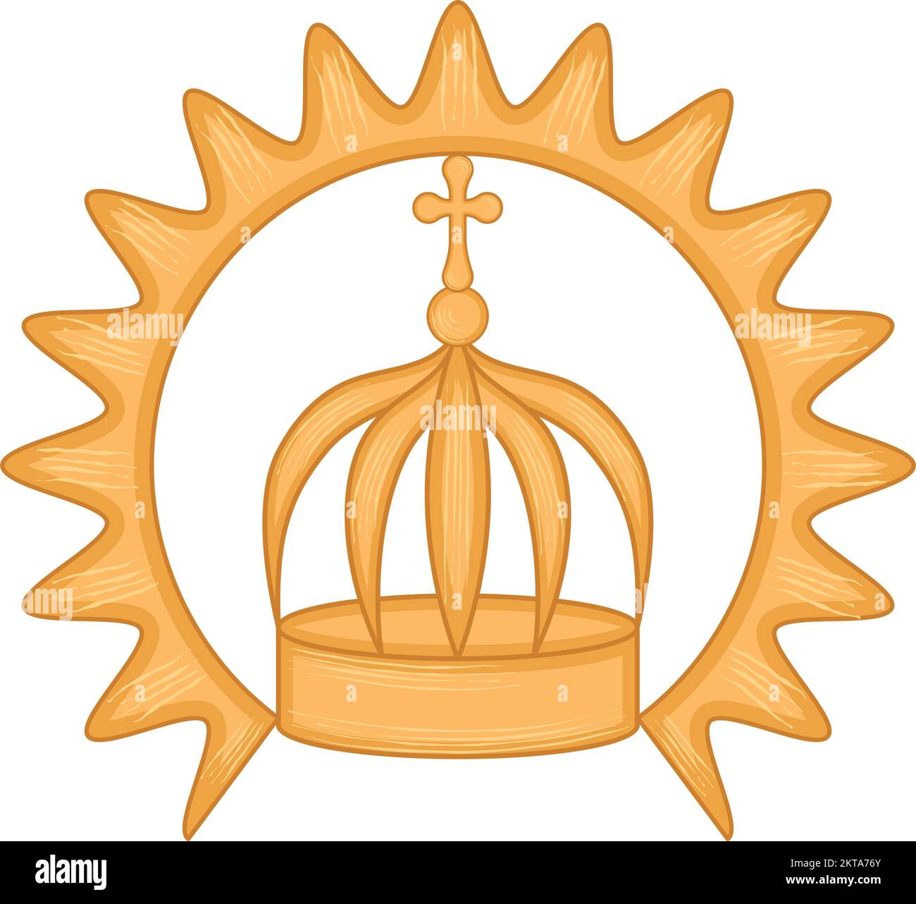 Isolated golden queen crown icon Vector Stock Vector Image & Art - Alamy