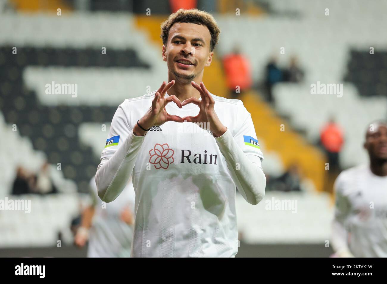 ISTANBUL, TURKEY NOVEMBER 29 Dele Alli of Besiktas celebrates after